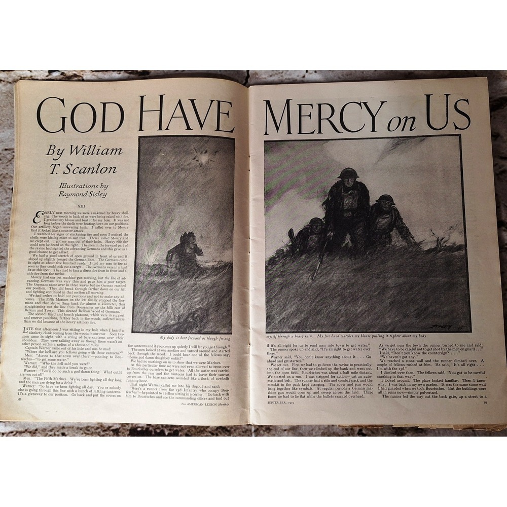 Historical Antique "The American Legion Monthly" September 1929 It's a Great War - Picture 14 of 16